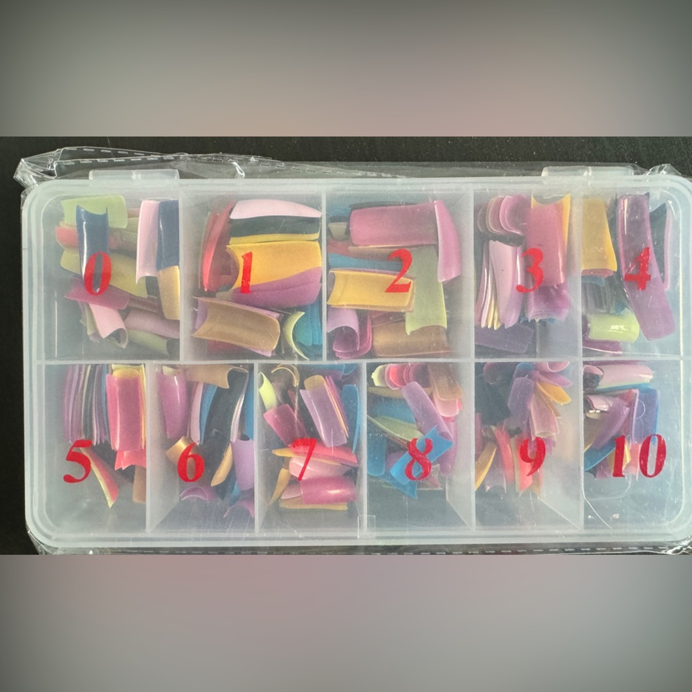 Colored Artificial Nail Tips New-Never opened